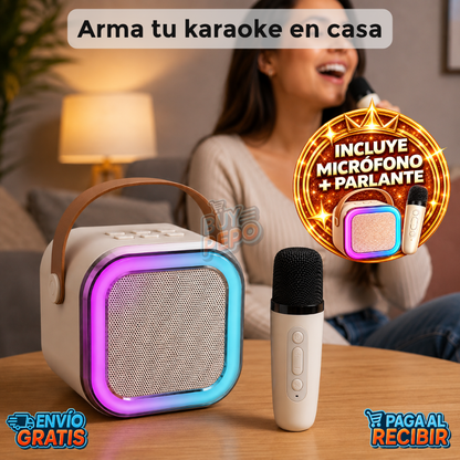 SingMax™ 🎤 - Parlante karaoke portátil 🎶