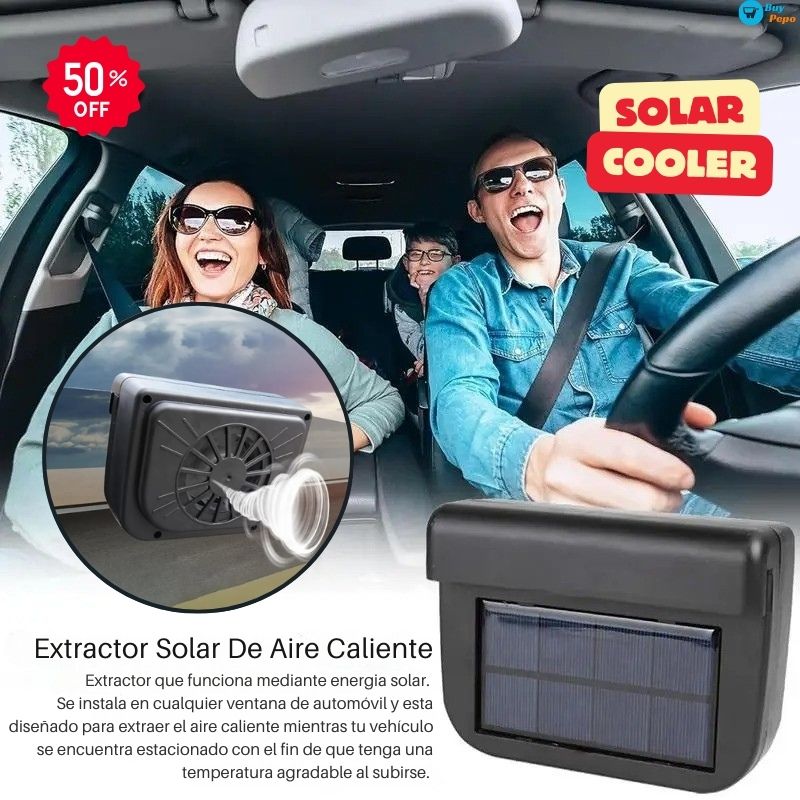 🌞 SOLAR COOLER® 🌬️ - Extractor De Aire Caliente Para Vehículo 🚗❄️