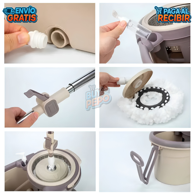 SpinMop™ 🪣 - Balde centrifugado limpieza ✨