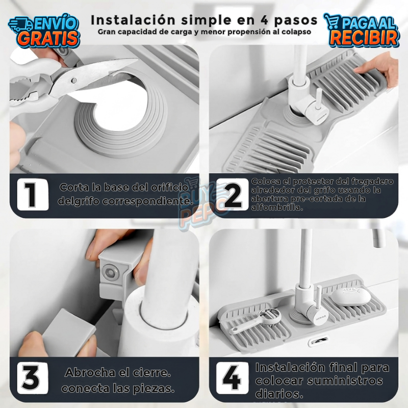 SplashGuard™ 💧 - Protector silicona anti salpicaduras 🚿