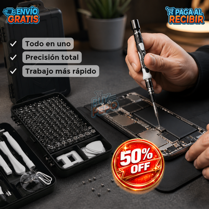 TechCore™ 🔧 - kit 115 piezas destornilladores precisión 🔩