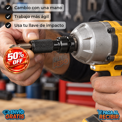 SwiftBit™ 🔧 - Adaptador impacto a puntas ⚡