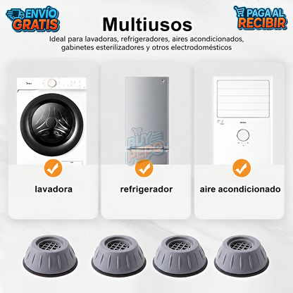 StillWash™ 🧺 - Soportes antivibración para lavadora 🔇