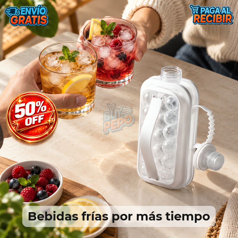 IceOrb™ 🧊 - Molde botella esferas hielo 🥃