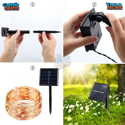 SunGlow™ ✨ - Luces solares 10 metros ☀️
