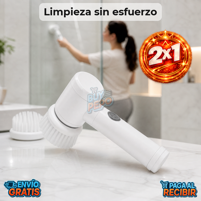 SpinScrub™ 🌀 - Cepillo eléctrico giratorio 5en1 ✨