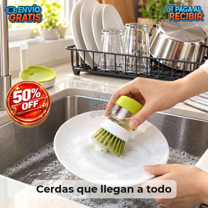 SoapBrush™ 🧽 - Cepillo dispensador de jabón 🫧