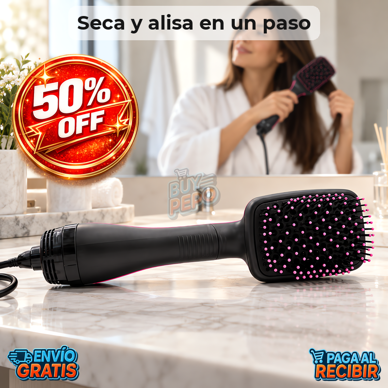 SilkDry™ 💨 - Cepillo secador alisador ✨