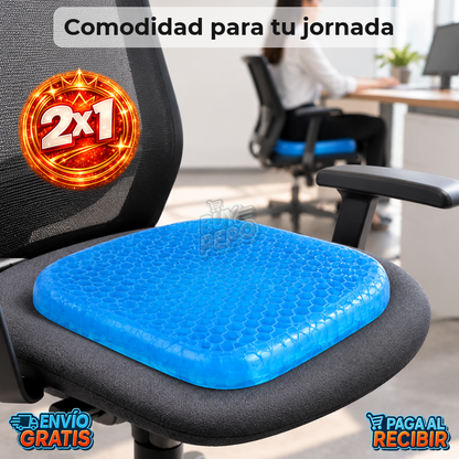 SeatGel™ 💺 - Cojín de gel flexible ✨