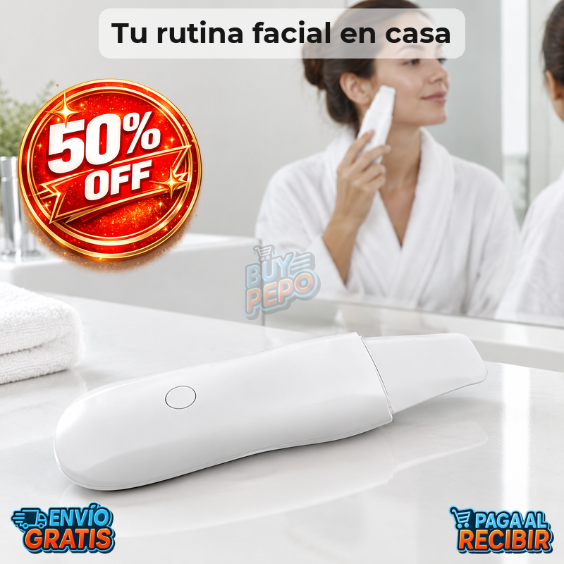 SkinWave™ 🌊 - Espátula facial ultrasónica ✨