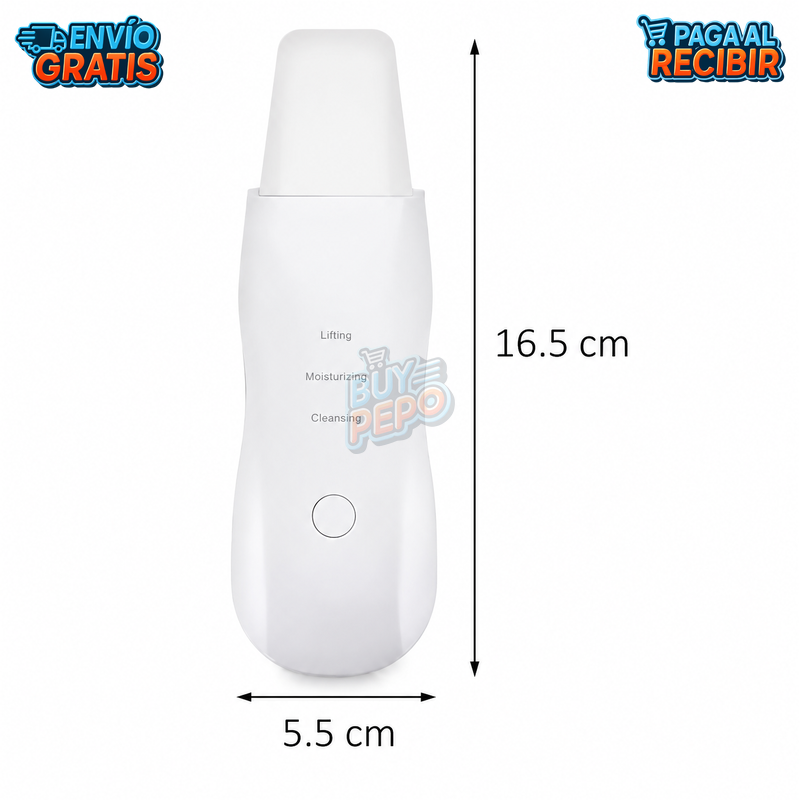 SkinWave™ 🌊 - Espátula facial ultrasónica ✨