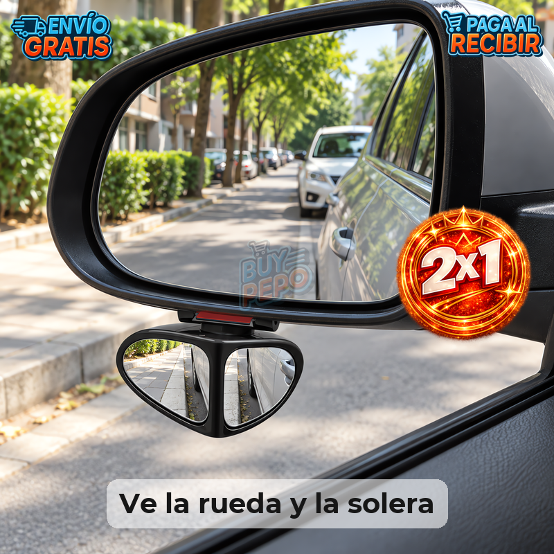 SideView™ 🚗 - Espejo auxiliar doble vista 🔍
