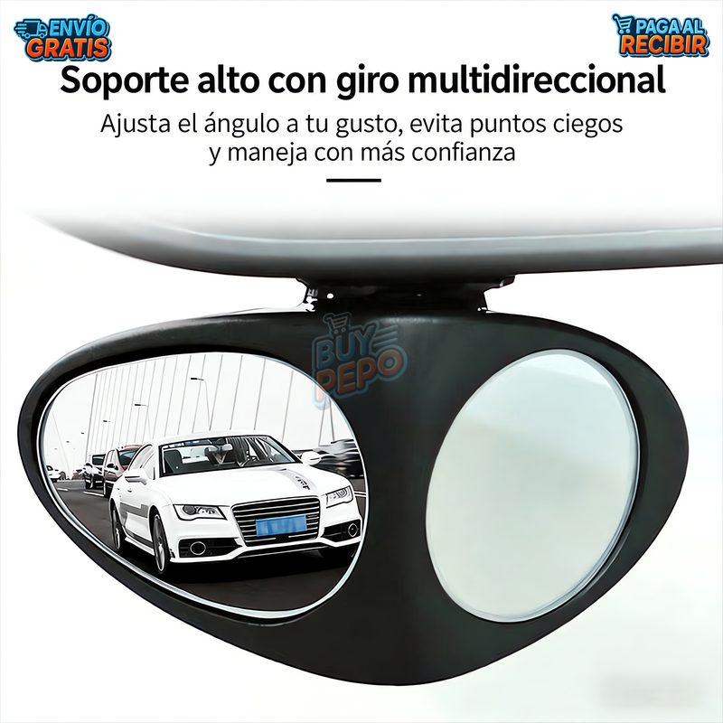 SideView™ 🚗 - Espejo auxiliar doble vista 🔍