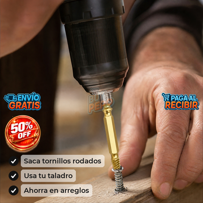 ScrewRescue™ 🔩 - Extractor de tornillos rotos 🛠️