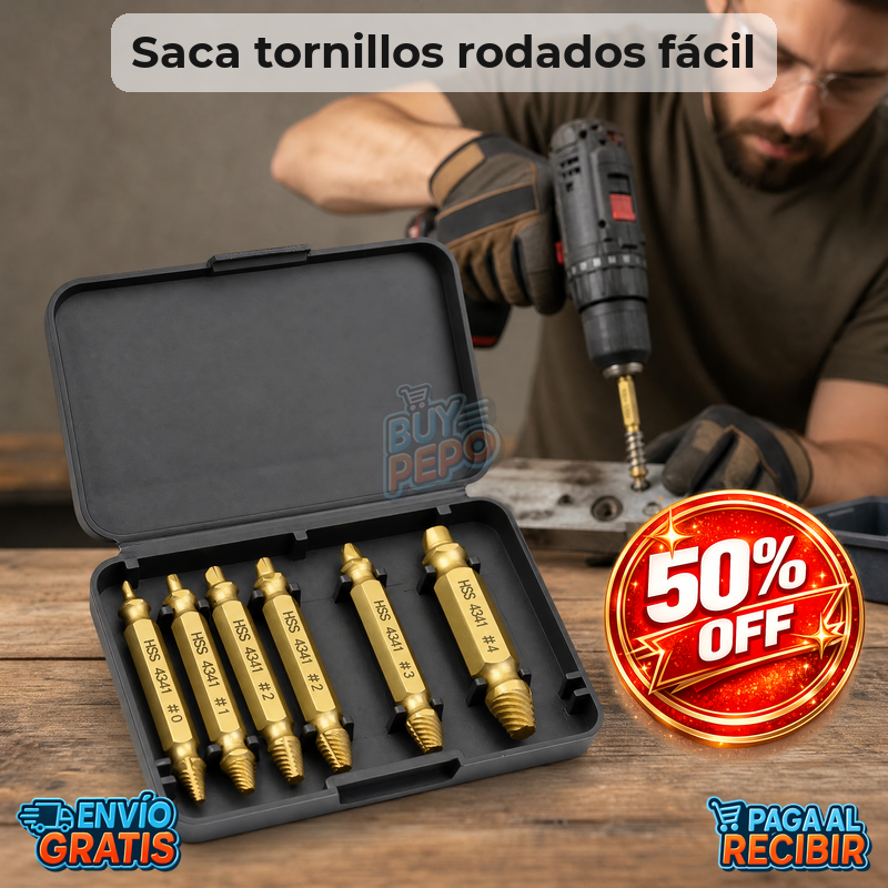 ScrewRescue™ 🔩 - Extractor de tornillos rotos 🛠️