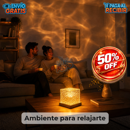 AquaGlow™ 🌊 - Lámpara proyectora efecto agua ✨