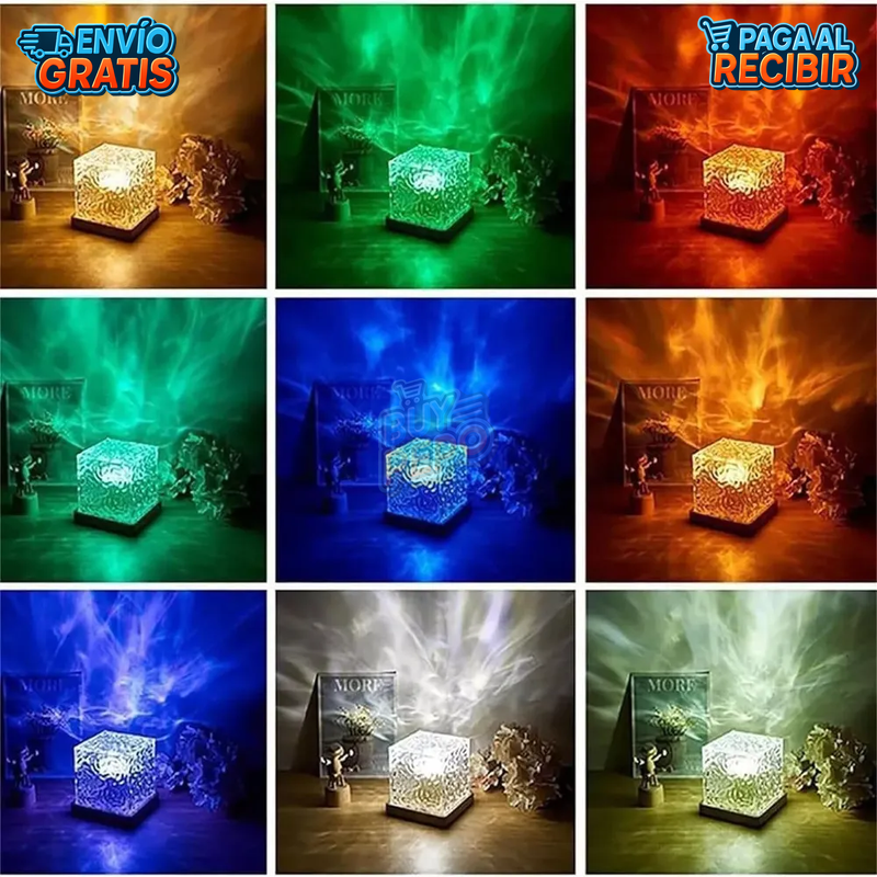AquaGlow™ 🌊 - Lámpara proyectora efecto agua ✨