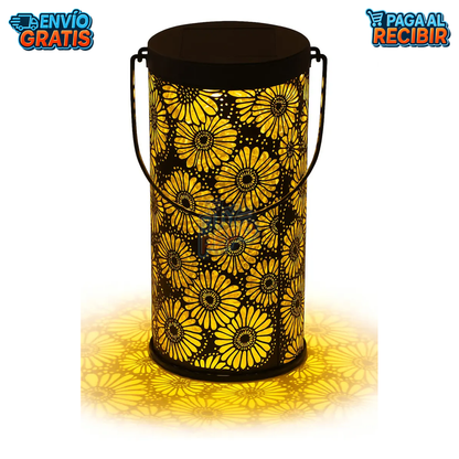 BloomGlow™ 🌸 - Farol solar proyector floral ☀️