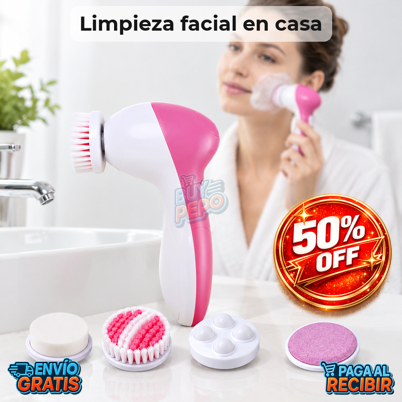 PureSpin™ 🌀 - Cepillo limpiador facial giratorio ✨