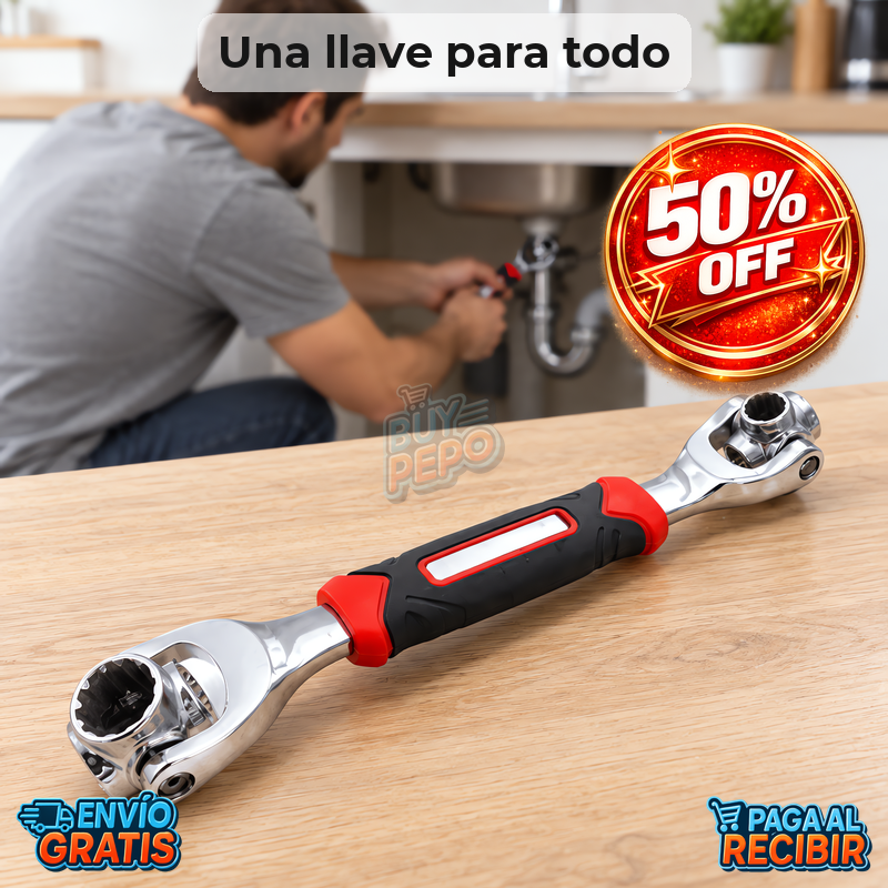 FlexTurn™ 🔧 - Llave giratoria multitamaño ⚙️