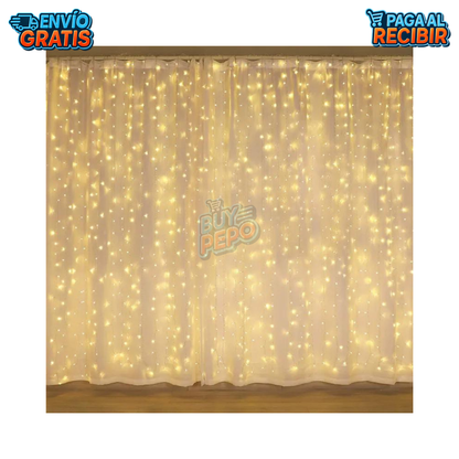 CurtainGlow™ ✨ - Cortina de luces exteriores 💡