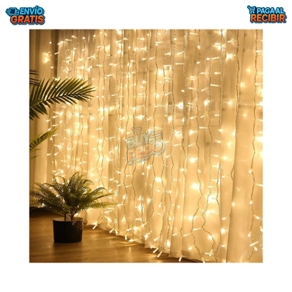 CurtainGlow™ ✨ - Cortina de luces exteriores 💡