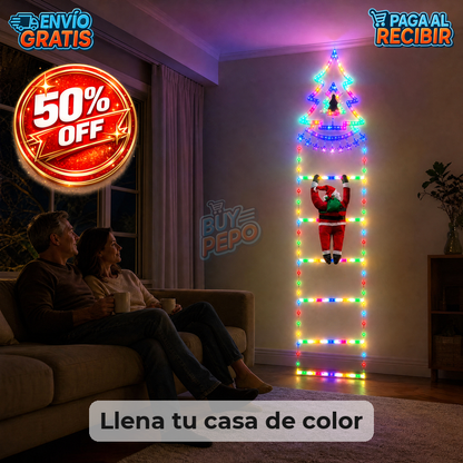 SantaClimb™ 🎅 - Luces LED escalera navideña ✨