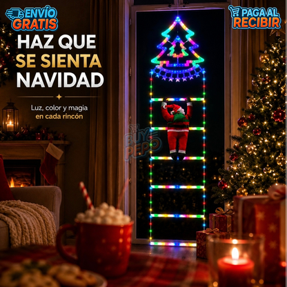SantaClimb™ 🎅 - Luces LED escalera navideña ✨