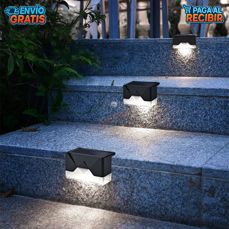 StepGlow™ ☀️ - Luz solar para escaleras 💡