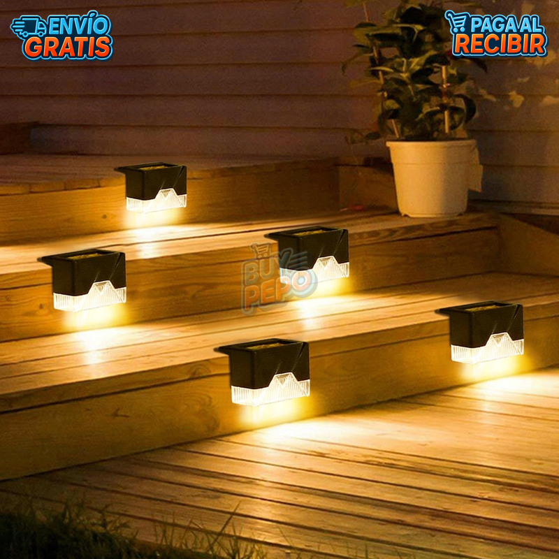 StepGlow™ ☀️ - Luz solar para escaleras 💡