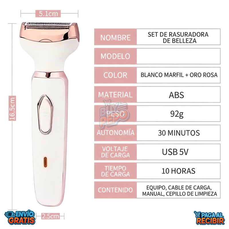 SmoothPocket™ ✨ - Depiladora portátil recargable 💼