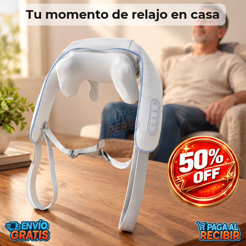 RelaxNeck™ 💆 - Masajeador cuello con calor 🔥