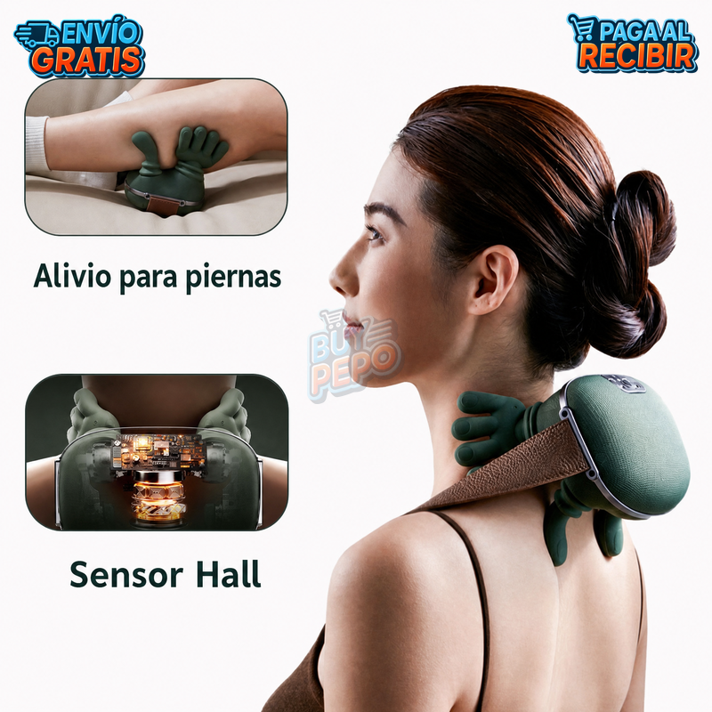 RelaxHug™ 💆 - Masajeador cuello con calor 🔥