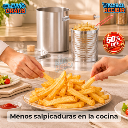 FryBasket™ 🍟 - Olla freidora con cesto 🔥
