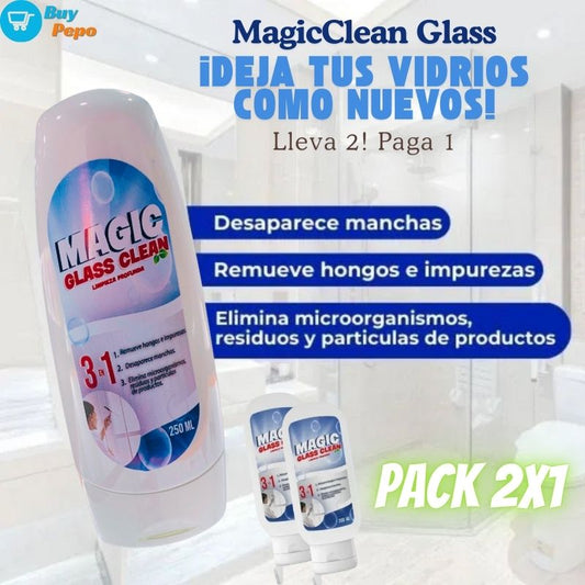 PACK 2x1 ✨ MagicClean Glass 🌟 - Limpiador de vidrios 3 en 1 🪟