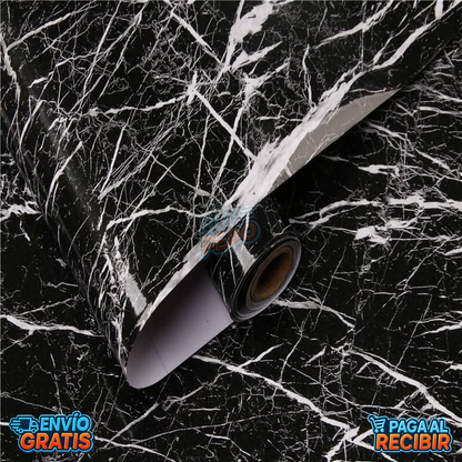 MarbleWrap™ 🖤 - Papel adhesivo efecto mármol ✨