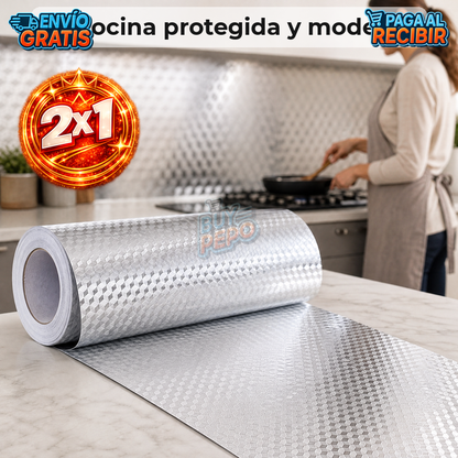 SplashGuard™ 🛡️ - Adhesivo protector de cocina 30x40cm ✨
