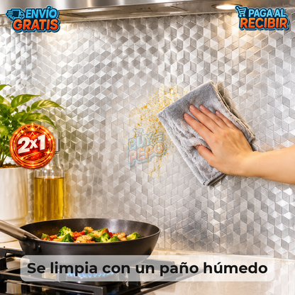 SplashGuard™ 🛡️ - Adhesivo protector de cocina 30x40cm ✨