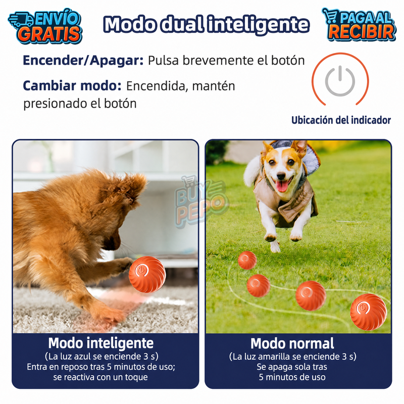 PawRoll™ 🐾 - Pelota inteligente para mascotas 🎾