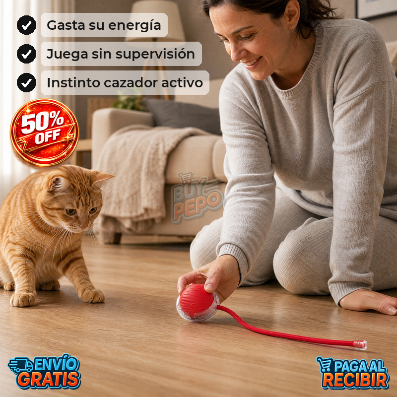 PlayRoll™ 🐾 - Pelota interactiva para mascotas 🎾