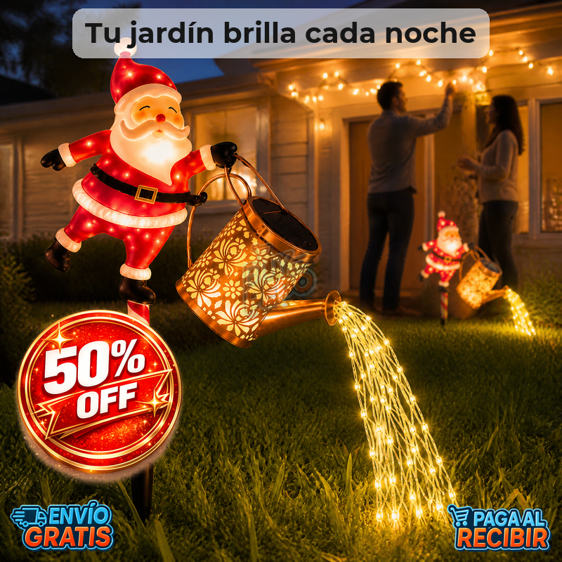 GlowSanta™ 🎅 - Estaca solar navideña LED ✨