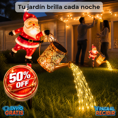 GlowSanta™ 🎅 - Estaca solar navideña LED ✨