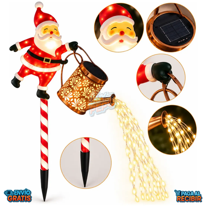 GlowSanta™ 🎅 - Estaca solar navideña LED ✨