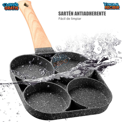 QuadPan™ 🍳 - Sartén antiadherente 4 puestos 🔥