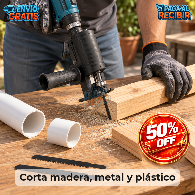 SawDrill™ 🪚 - Adaptador sierra para taladro 🔧