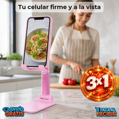 HoldEasy™ 📱 - Soporte regulable para celular ✨