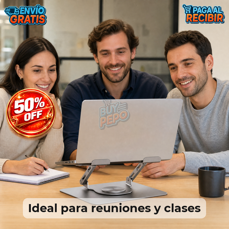 SpinDesk™ 💻 - Soporte giratorio para notebook 🔄