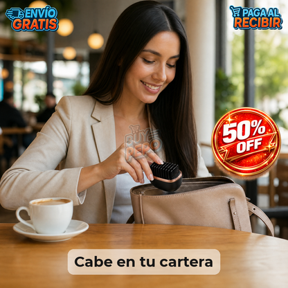 SleekGo™ 💇‍♀️ - Cepillo alisador recargable USB 🔌