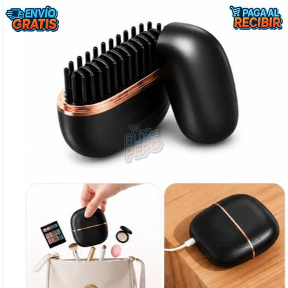 SleekGo™ 💇‍♀️ - Cepillo alisador recargable USB 🔌
